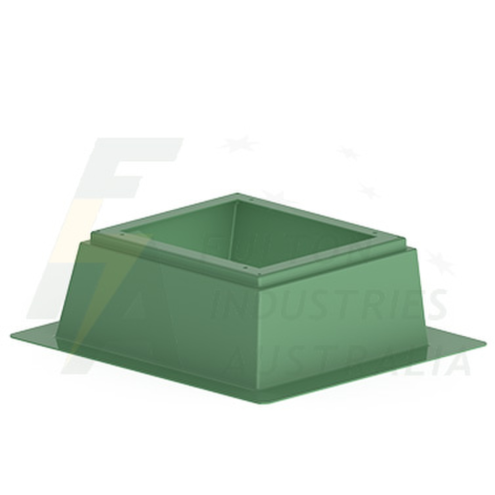 FB12G green fibreglass pillar base